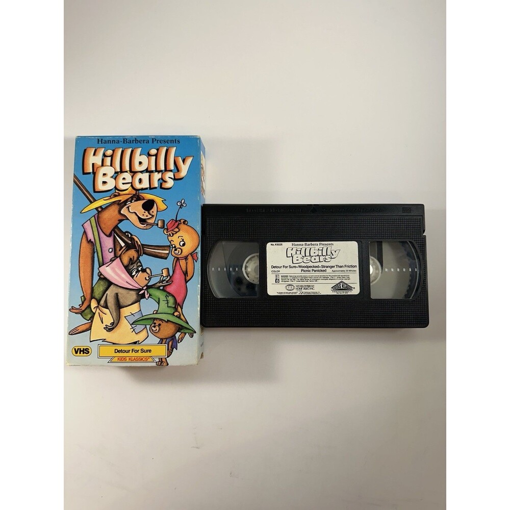 Hillbilly Bears Vintage Hanna Barbera Kids WorldVision Cartoons 8 Eps. Rare VHS